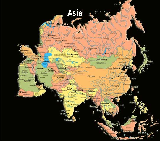 Asia Contact Map